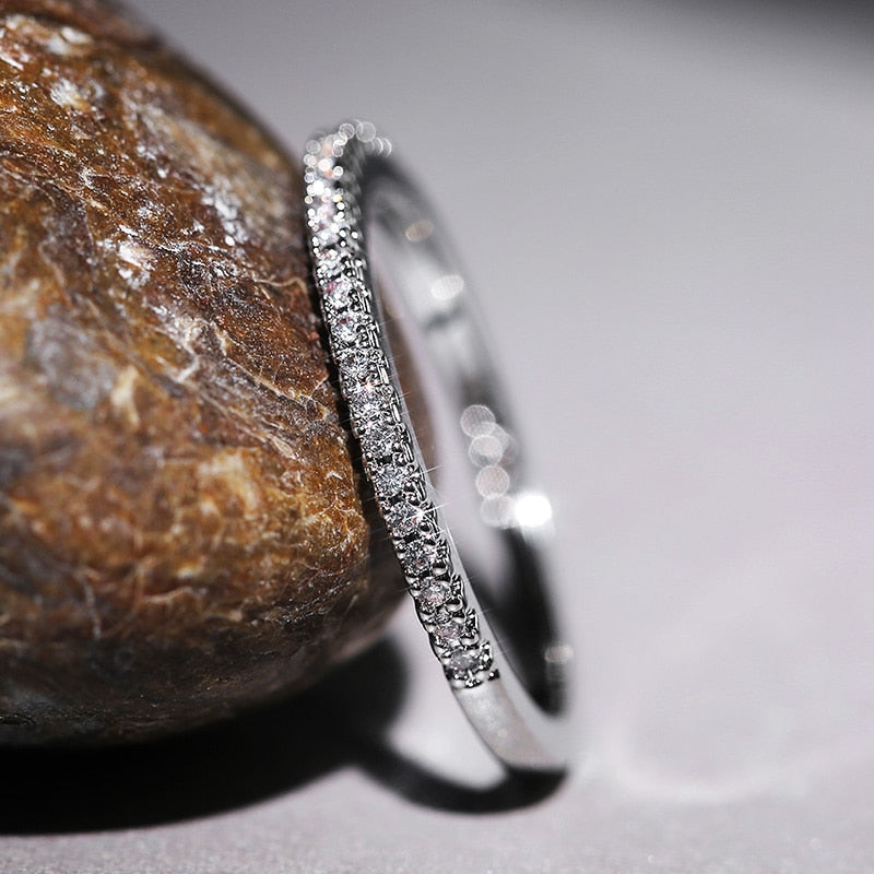 Minimalistic Zircon Ring For Women