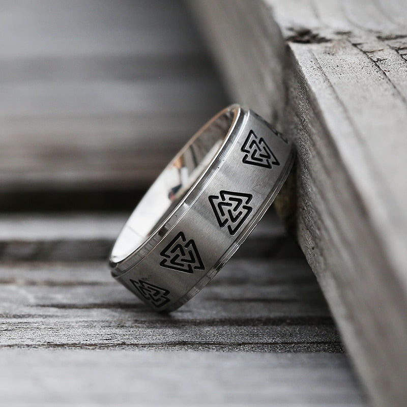 Viking Style Stainless Steel Ring For Men