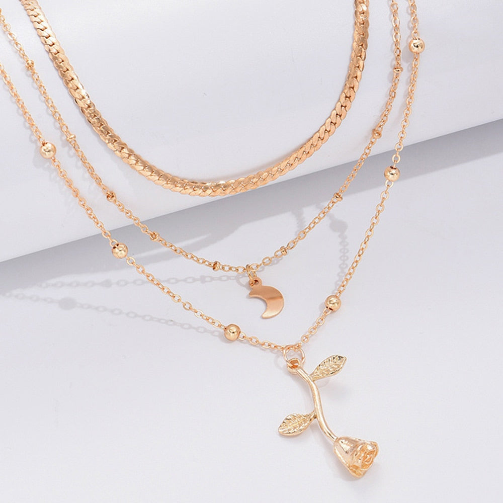 Gold Color Pendant Necklaces For Women