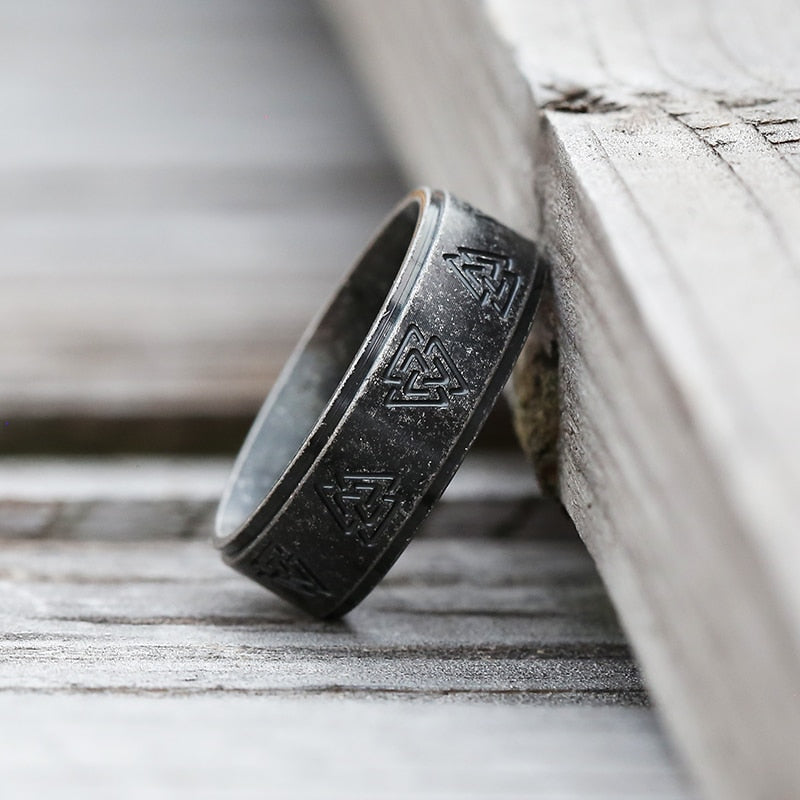 Viking Style Stainless Steel Ring For Men