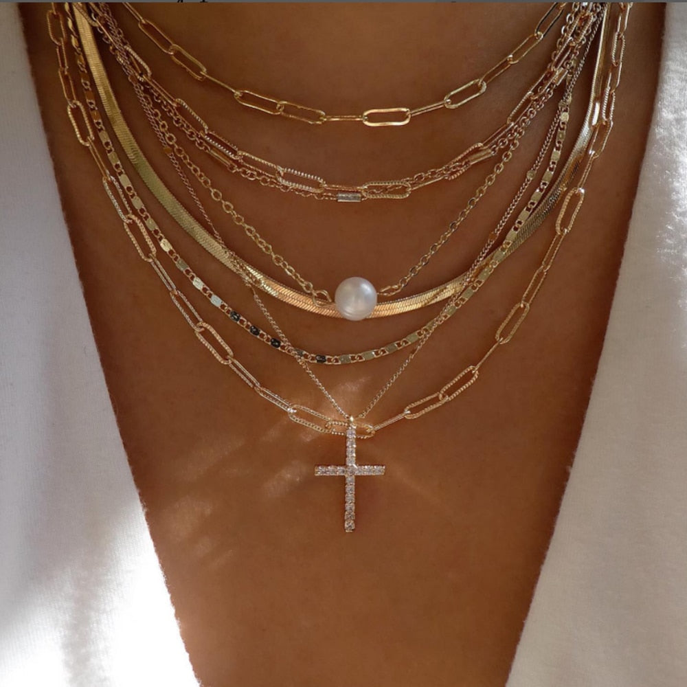 Gold Color Pendant Necklaces For Women