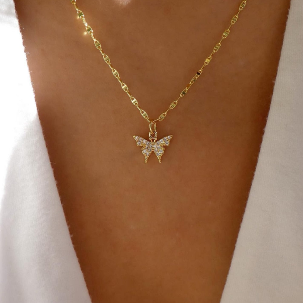 Gold Color Pendant Necklaces For Women