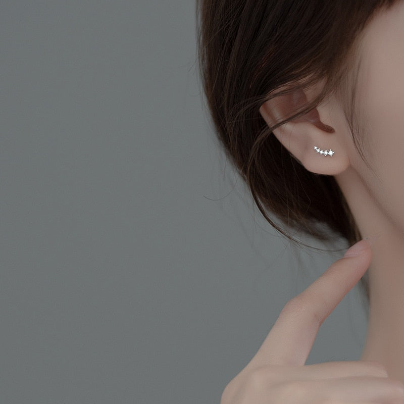 Small Silver Stud Earrings For Women
