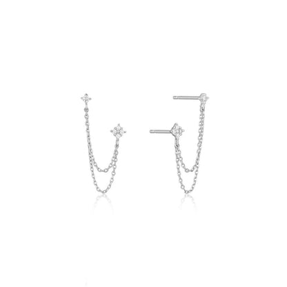 Double Stud Flower Earrings For Women