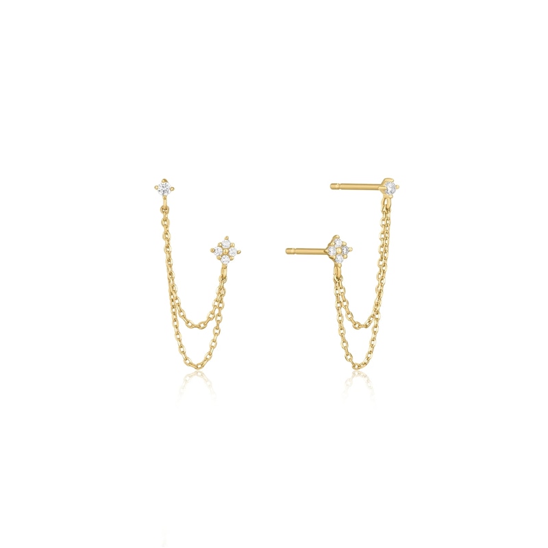Double Stud Flower Earrings For Women