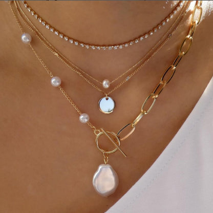 Gold Color Pendant Necklaces For Women