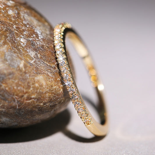 Minimalistic Zircon Ring For Women